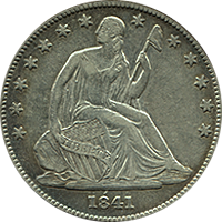 1841 Seated Liberty Half Dollar