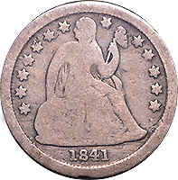 1841 O Seated Liberty Dime