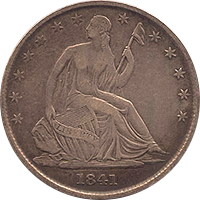 1841 O Seated Liberty Half Dollar