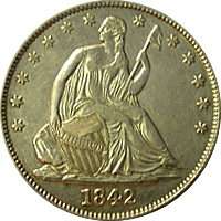 1842 O Seated Liberty Half Dollar