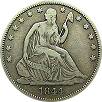 1844 O Seated Liberty Half Dollar