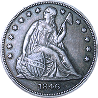 1846 O Seated Liberty Dollar