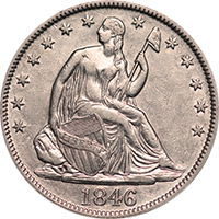 1846 O Seated Liberty Half Dollar