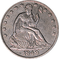 1849 O Seated Liberty Half Dollar