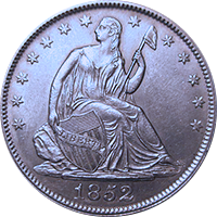 1852 O Seated Liberty Half Dollar