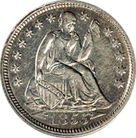 1855 Seated Liberty Dime