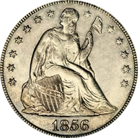 1857 Seated Liberty Dollar