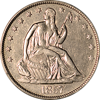 1857 O Seated Liberty Half Dollar