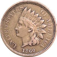 1860 Indian Head Penny