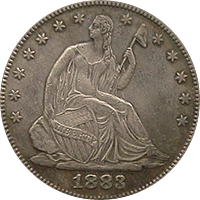 1883 Seated Liberty Half Dollar