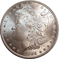 1884 S Morgan Silver Dollar Value | CoinTrackers