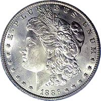 1886 S Morgan Silver Dollar