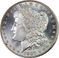 1887 Morgan Silver Dollar Value | CoinTrackers