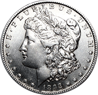 1892 S Morgan Silver Dollar