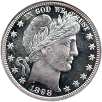 1898 S Barber Half Dollar
