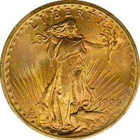 1909 S St Gaudens Double Eagle