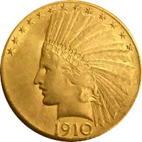 1910 Indian Head Gold Eagle