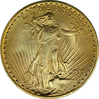 1913 D St Gaudens Double Eagle