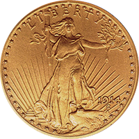 1914 St Gaudens Double Eagle