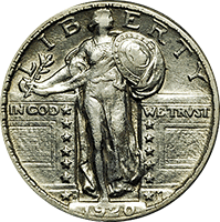 1920 D Standing Liberty Quarter Value | CoinTrackers