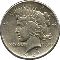 1921 Peace Dollar