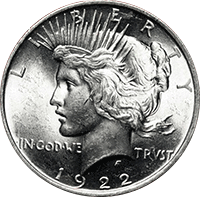 1922 D Peace Dollar Value | CoinTrackers