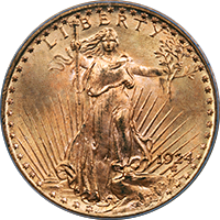 1924 S St Gaudens Double Eagle