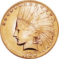 1930 S Indian Head Gold Eagle