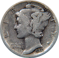 1931 Mercury Dime