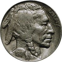 1931 S Buffalo Nickel