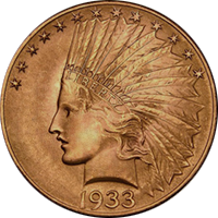 1933 Indian Head Gold Eagle