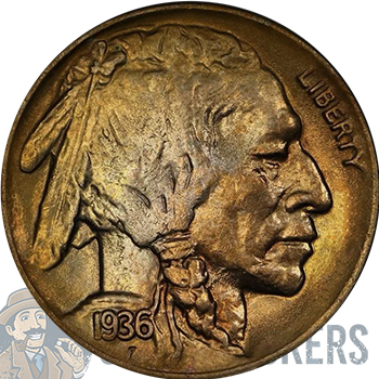 1936 D Indian Head Nickel
