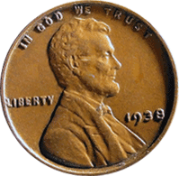 1938 S Wheat Penny