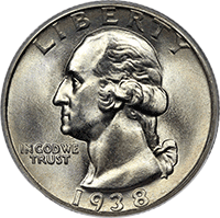 1938 Washington Quarter