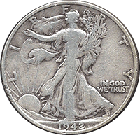 1942 S Half Dollar