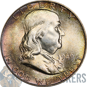 1949 Ben Franklin Half Dollar