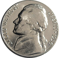 1956 D Jefferson Nickel
