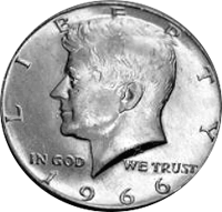 1966 Kennedy Half Dollar Value Cointrackers