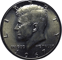 1967 Kennedy Half Dollar Value Chart