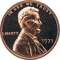 1971 D Lincoln Penny