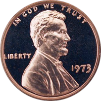 1973 D Lincoln Penny