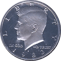 1983 S Kennedy Half Dollar Proof