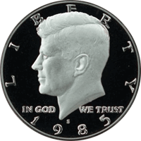 1985 S Kennedy Half Dollar Proof