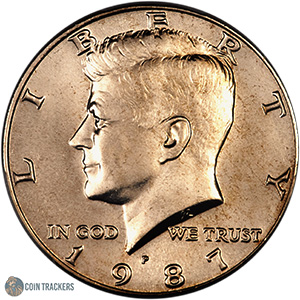 1987 P Kennedy Half Dollar