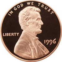 1996 D Lincoln Penny