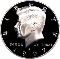 1997 S Kennedy Half Dollar Proof