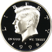 1998 S Kennedy Half Dollar Proof