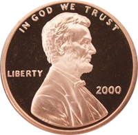 2000 D Lincoln Penny