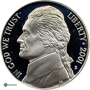 2001 S Jefferson Nickel Proof
