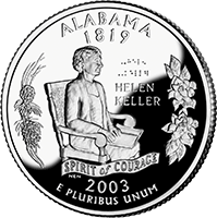 2003 S Alabama State Quarter Proof